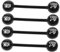 Abaodam 4 Stück Aufblasbare Langhantel Hantel-partydekoration Fake-hantel Für Den Zirkus Langhantelkostüm Langhantelballons Aufblasbare Hantelstütze Aufblasbare Fotokabine Black PVC