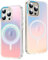 2Buyshop Handyhülle für iPhone 15 Pro Hülle für Mag-Safe Stoßfeste Kratzfeste Holografisch Irisierend Robust PC Hülle mit Farbwechsel Effekt Matt Schutzhülle für iPhone 15 Pro Case Cover 6,1 Zoll