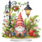 Starnearby DIY Diamond Painting Straßenlaternenkobold Deko, 5D Diamant Painting Tisch Deko, Diamant Malerei Kunst Set, Ornamente Geschenke für Anfänger Hausgeschenk Deko für Familie