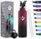 HoneyHolly Bouteille Isotherme - 750ml Gourde Isotherme avec Isolation par Double Paroi Gourde, Gourde INOX Isotherme Anti Fuite Reutilisable sans BPA, avec Paille, Thermos pour Sport, Gym, Randonnée