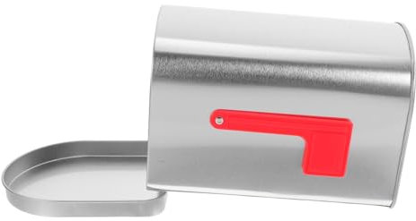 MINAOLULUS Briefkasten Aus Weißblech Dekorativer Aufbewahrungsbehälter Vielseitig Einsetzbar Für Wohn Und Büroumgebungen Robustes Material Mit Attraktivem Design