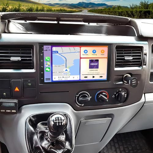 7 Inch Android 13 Double Din Car Stereo for Ford Transit MK7 with Wireless Carplay & Android Auto 2G+32G Car Radio with Touchscreen Bluetooth GPS WiFi FM RDS SWC Mirror Link Backup Camera