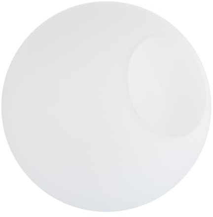Milchglas Lampenschirm Kugel Weiß aus Glas für Deckenlampen | Mittelalter Moderner Stil, Rundes Design, Leicht zu Reinigen, Blendet Weniger, Wohnzimmer und Schlafzimmer