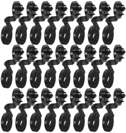 Toyvian 150pcs Round Sun Shade Net Clips, Sunshade Net Fixing Clips, Abs Mesh Buckle for Garden, Black, Reusable, Lightweight, for Shade Cloth and Bird Netting