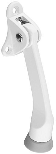National Hardware N248-435 V238 Kickdown Door Stop in White,4 Inch