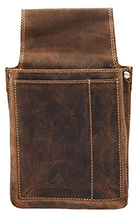 Greenburry Vintage Gürteltasche - Kellnerbörse Leder 14,5 cm