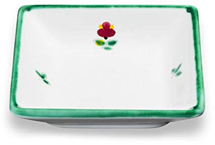 GMUNDNER KERAMIK Snackschale Grösse: l= 11 cm x b= 11 cm x h= 2.8 cm Streublume Geschirr, handgemacht in Österreich