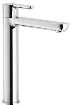 NOBILI - Miscelatore lavabo Alto monoforo Eco Serie ABC Art.ABE87128/2 - Bocca Normale, Cromo, A Magazzino