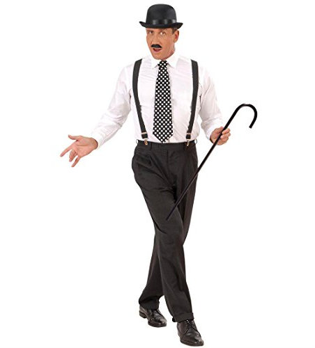 Amakando 20er Jahre Gehstock Charleston Spazierstock Mafia Gangster Tanzstock Fasching Party Dandystock Charlie Chaplin Tanzstab Retro Mottoparty Stützstock Karneval Kostüm Zubehör