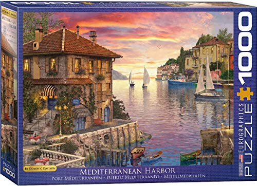 EuroGraphics 15.240–2.443,5 cm Mediterraner Hafen Puzzle (1000 Teile) 6000-0962