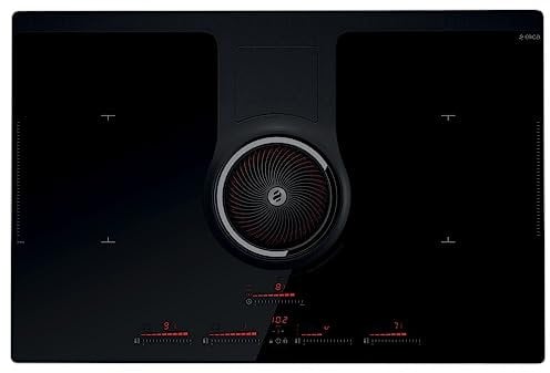 Elica NIKOLATESLA One BL/F/83 Placa inducción con Extractor Integrado, Cristal cerámico, Vidrio Negro