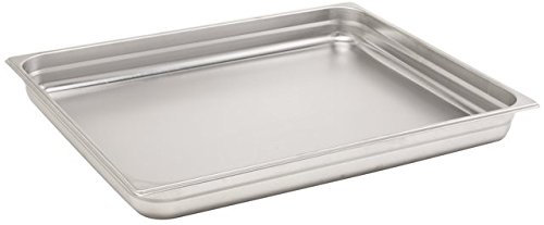 Pentole Agnelli COIXGNP21040 Bacinella Gastronorm 2/1, Acciaio Inossidabile, Argento, 65 x 53 x 4 cm