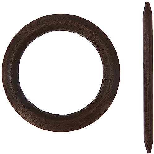 Gardinia Embrasse Ronde en Bois wengé 12 cm, Wood