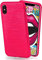 moex Cover in Silicone Compatibile con Apple iPhone X/iPhone XS | Effetto Alluminio Spazzolato, Rosa