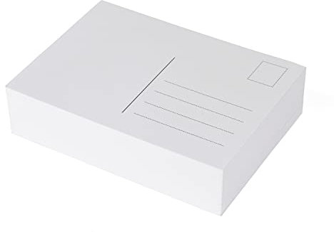 ewtshop® 100 Blanko Postkarten weiß, Format A6, perfekt zum kreativen Basteln und zum gestalten individueller Postkarten