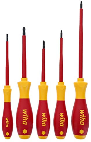 Wiha 32083 5 Piece Insulated SoftFinish Screwdriver Set
