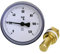 WITTKOWARE Bimetall-Thermometer, DN15 (1/2), Ø 63mm, 0 bis +60°C, schwarz