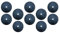 F Fityle 10pcs Tapis de Ronde Tissu Non, 50cm