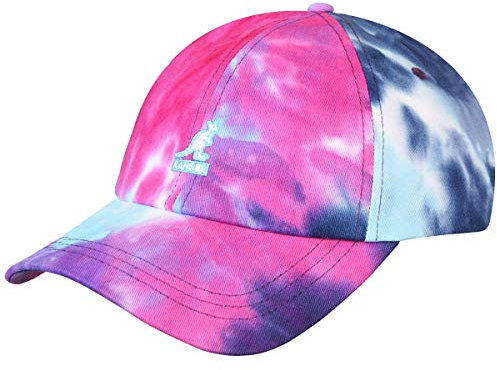 Kangol The Dye Cap Basecap Baseballcap Curved Brim Damen - Metallschnalle, mit Schirm Winter Herbst Frühjahr Sommer Frühling-Sommer Herbst-Winter - One Size bunt