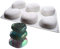 Molde de Silicona Antiadherente de Grado Alimenticio, 6 Cavidades Forma de Piedra 3D Moldes para Caramelos, Moldes con Formas para Pastel, Repostería, Panecillo, Pudín, Bizcocho
