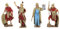Moranduzzo 4er-Set: König Herodes und Römische Soldaten für Krippe 8 cm, Maßstab 1:22 – Standard 8 – Unzerbrechliche Figuren, Handbemalt, Made in Italy, Bildhauer M. Landi