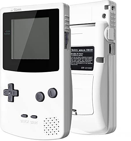 IPS Ready Upgraded eXtremeRate Carcasa para Gameboy Color (GBC), Compatible con OSD IPS, Regular IPS y LCD Estándar, Funda con Botones para Game Boy Color - Sin Consola ni Pantalla, Blanco