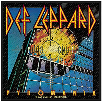 Def Leppard Pyromania Patch Schwarz 10x10cm