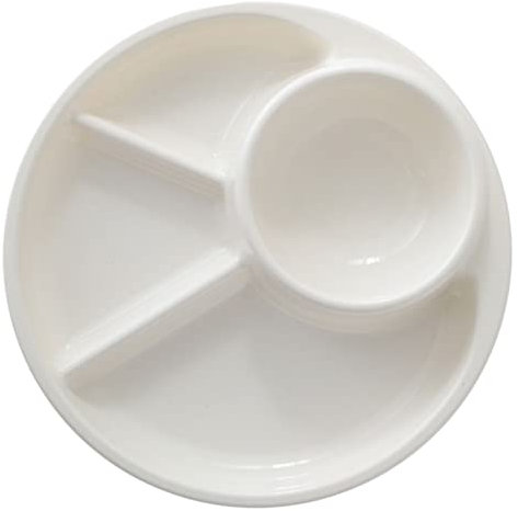 Toyvian Porzione di Controllo Piatto Diviso Dieta Piastre per Mangiare Sano Bariatrica Dieta Cena Pranzo Viaggi Piastra Nutrizione Piatti Della Fotografia con Divisori da