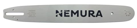 Nemura Guide Chaîne Tronçonneuse - Montage Chaîne 74 Maillons Entraîneurs - avec Coupe 45 cm - Pas de 325 - Jauge de 1,6 mm - Pièces Détachées Outillage Jardin - Marque Française