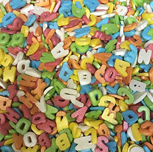 Modecor 24567 ALPHABET Sprinkles edible sugar cake decorations 50g