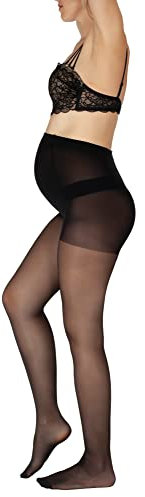 BANANALU Strumpfhose für Schwangere 40 Den Umstandsstrumpfhose Mama 40 Nero L
