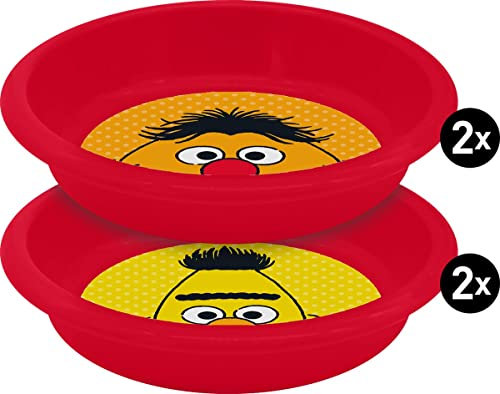 Sesamstrasse Müslischale 2022 4er Set 300ml, Rot