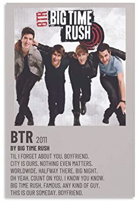 AIPHE Kunstwerk Malerei Leinwanddrucke BTR Pop Band Poster Raumdekoration für Teenager Mädchen Wandmalereien Wohnkultur Küche 60x90cm Kein Rahmen