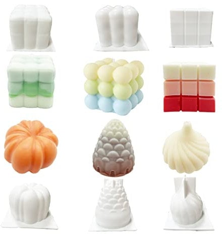 WYAHYQ 6Pcs Silicone Moulds Candle Moulds for Candle Marking Bubble Baking Cake Cupcake Pudding Soap Moulds