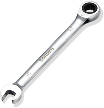 SORAKO Clé à cliquet 10 mm, clé mixte à tête fixe Clé mixte