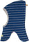 loud + proud Unisex Kinder Schlupfmütze Ringel, GOTS Zertifiziert Sturmhaube, Ultramarine, 42-44 EU