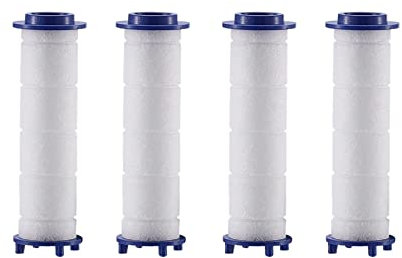 APBEAM Cabezal de Ducha turboalimentado de Doble Panel con Filtro de Ventilador Boquilla de Ducha Plata Verde Negro Ducha de Lluvia Accesorios de baño (Color : 4pcs Extra Filters)