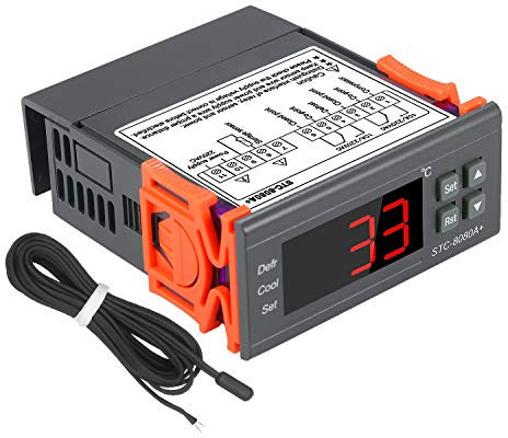 Regolatore di temperatura digitale STC-8080A+ termostato frigorifero per sbrinamento automatico del frigorifero con sonda sensore NTC 220 V