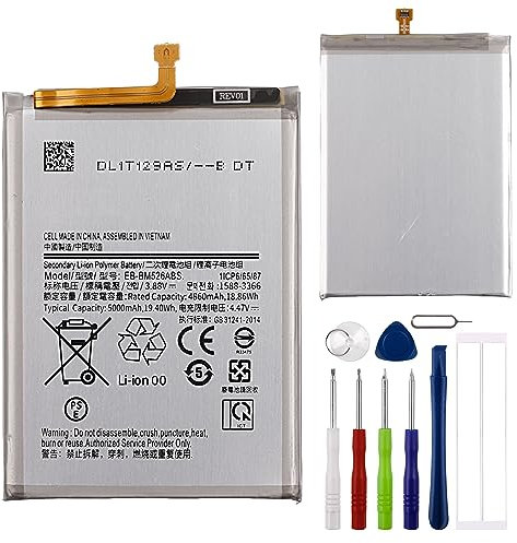 E-yiiviil Batteria di ricambio EB-BM526ABS compatibile con Samsung Galaxy M52 5G/M33 5G/M23 5G A23 5G con strumenti