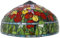 BOTOWI 20-Zoll-Tulpenlampenschirm Ersatz Nur Tiffany-Stil Buntglas-Lampenschirm Vintage-Lichtabdeckung Zubehör für Tischlampen, Pendelleuchten, Stehlampen