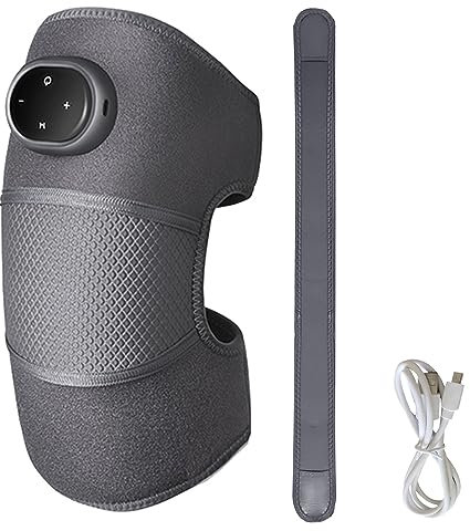 Knie Massagegerät, Kniemassagegerät, Elektrische Heizung und Vibration Massage für Knie/Schulte/Ellenbogen, Beheizte Kniebandage für Arthritis Gerissenen Meniskus Sportverletzung Schmerzlinderung