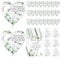 Uiifan 50 Sets Wedding Thank You Gifts Heart Shaped Bottle Opener Wedding Fridge Magnet Thank You Blessing Tag Card and Organza Bag Birthday Bridal Party Favor for Wedding Souvenirs
