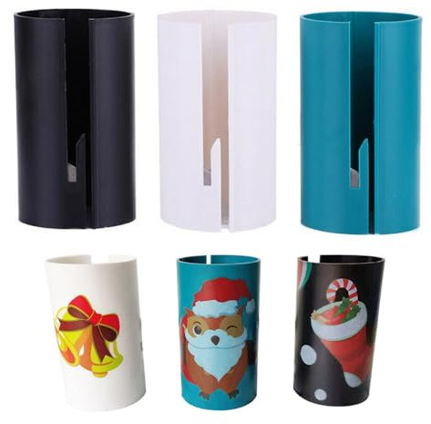 Geschenkpapierschneider Austauschbarer Geschenkpapier Schneider Einfach Sicher Rollschneider Fingersicherheit Cutter Papier Coupon Weihnachten Geschenk Geschenkpapier Cutter Werkzeuge (3 pcs)