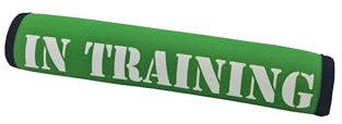 MD Gear Dog Lead Sleeve Friendly Reactive Assistance Dog In Training DO NOT PET Cover Soft Neoprene Leash Wrap (Green, IN TRAINING)