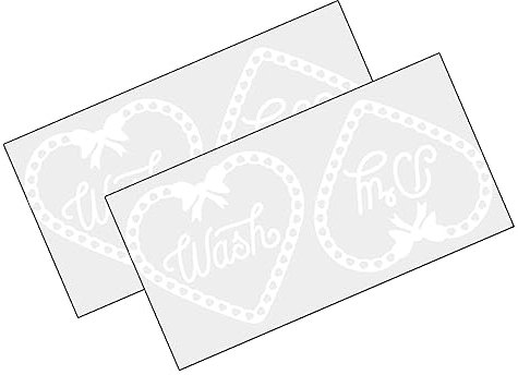 Gadpiparty 2 Piezas etiqueta de la lavadora decoración de vidrio pegatinas para vinilo pared vinilo para pared lavadoras calcomanía para cuarto de lavado arandela etiqueta de pvc impermeable