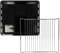 vhbw Set de 2 uds. (1x bandeja de horno, 1x rejilla) compatible con Zanussi ZO985, ZOC25601, ZOS865, ZO656, ZO682 hornos - 42,2 x 37 x 2 cm