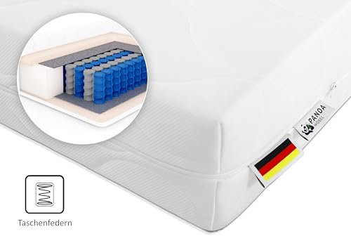 PANDA MÖBEL Boxspringmatratze Matratze Pocket 18_19, GmbH, 18/19 cm hoch, Die Matratze ist wendbar und in allen Größen erhältlich