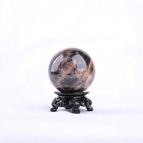UYCUODLUY 1 Pieza, 60-75mm, Regalo de Cristal, Bola de Piedra Natural, Bola de Piedra Lunar Negra, Feng Shui, Adecuada for decoración de Muebles (Color : 1pc 75mm)