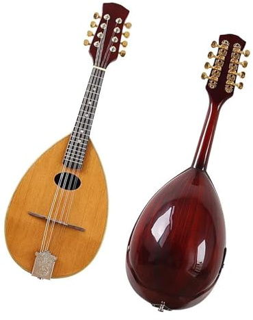 31 Inch Handmade Spruce Solid Spoon Mandolin Spruce Top 8 String Mandolin Guitar