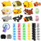 Qaestuan Pack of 21 Cable Protectors, Animal Cable Silicone Protector, USB Charging Cable Protection, Cute Animal Protection for Data Cable, Protects Against Breaks and Cable Damage, Charging Cable